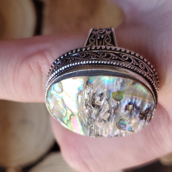 New Abalone Shell 925 Silver Ring. - Picture 6 of 14